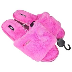 NWT DKNY‎ "Jill" Faux Fur Slides